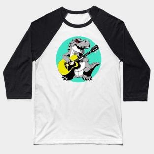 Rocker Dino 2 Baseball T-Shirt